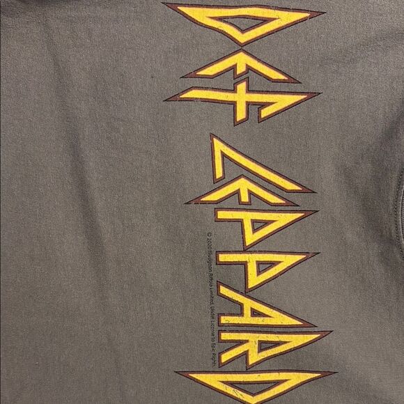 Vinyl Icons Def Leppard Graphic Crop T-Shirt Size S - Picture 3 of 6